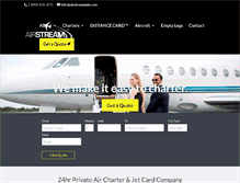 Tablet Screenshot of airstreamjets.com